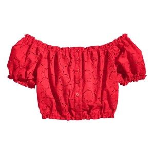 H&M - SHORT OFF THE SHOULDER TOP